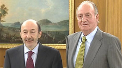 Rubalcaba expone al Rey las prioridades de su proyecto al frente del PSOE