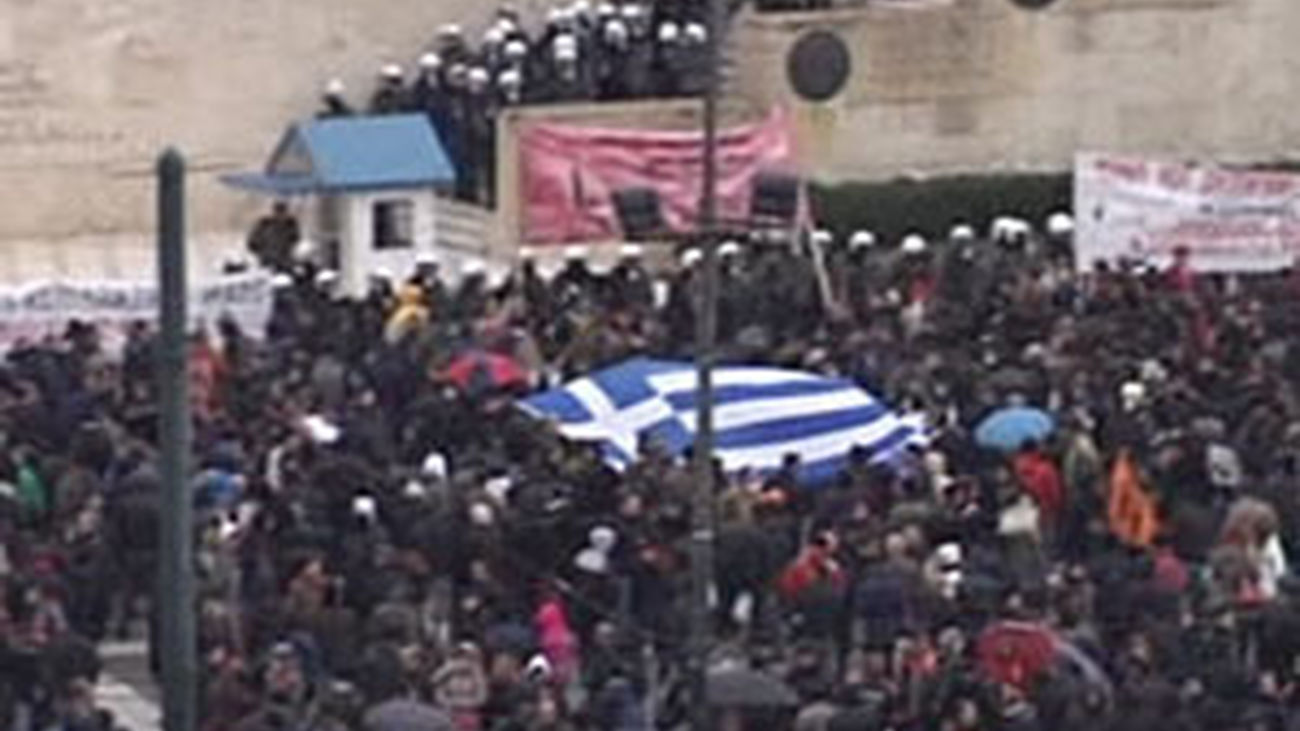 Grecia manifestacion