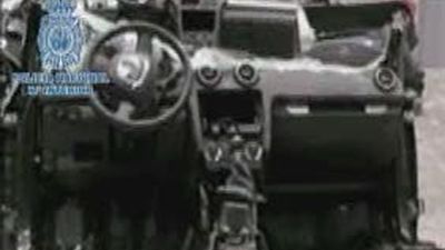 La Policía intercepta un contenedor con coches robados y troceados