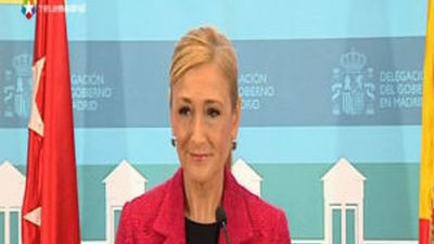 Cifuentes: "Hay interés político en llevar a la calle lo no conseguido en las urnas"