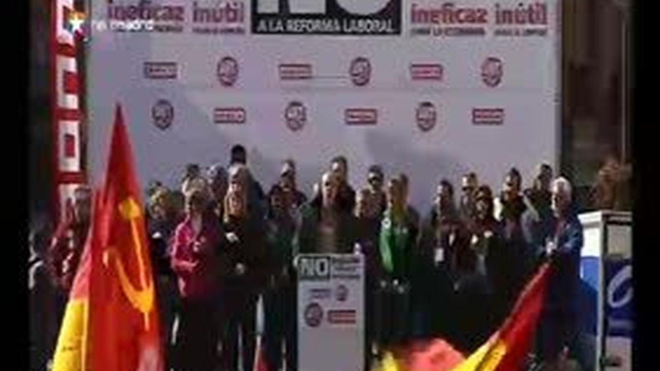 Méndez y Toxo piden al Gobierno que "reflexione" tras las masivas manifestaciones