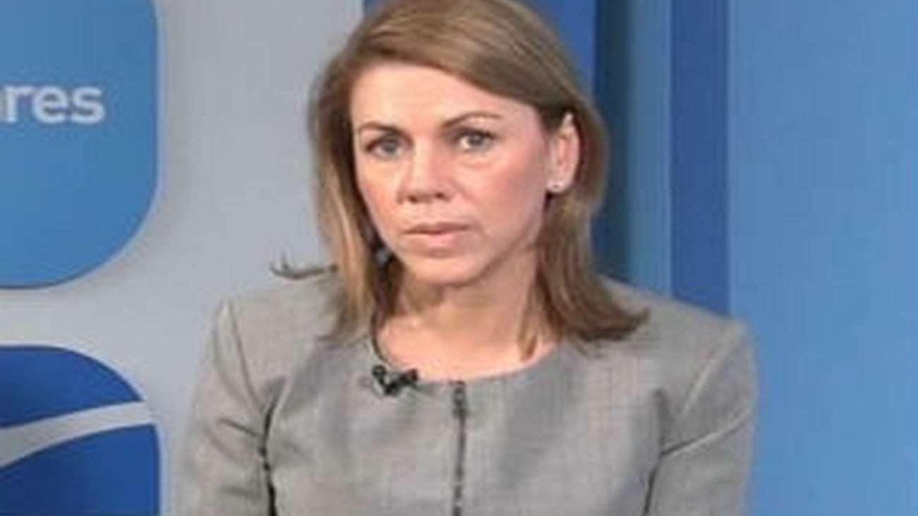 Cospedal dice que el apoyo al Gobierno es "infinitamente mayor"  que el de las movilizaciones