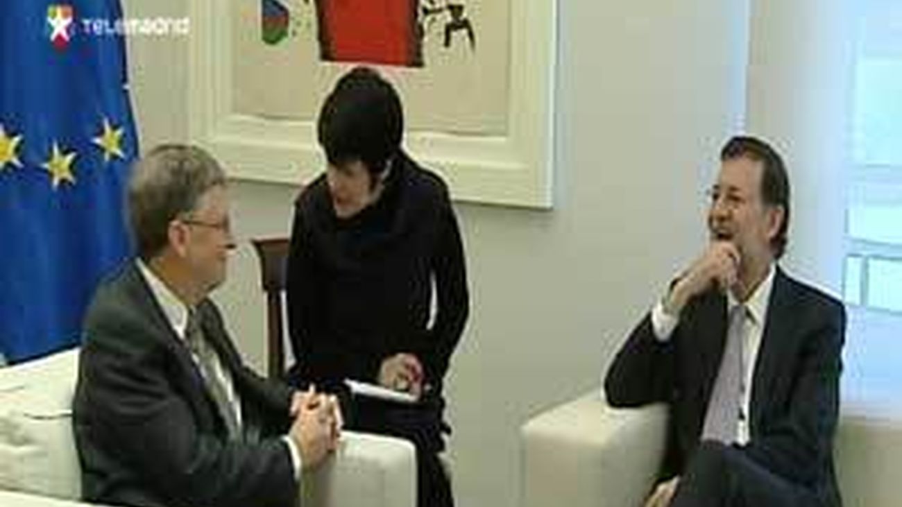 Rajoy traslada a Bill Gates el compromiso de España de seguir con la agenda del desarrollo