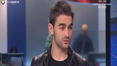 Adrián visita Telemadrid muy contento con "el efecto Simeone"