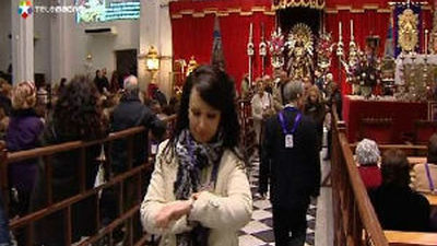 Miles de fieles piden "salud y trabajo" al Cristo de Medinaceli