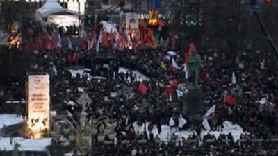 Miles de opositores rusos protestan contra la victoria electoral de Putin