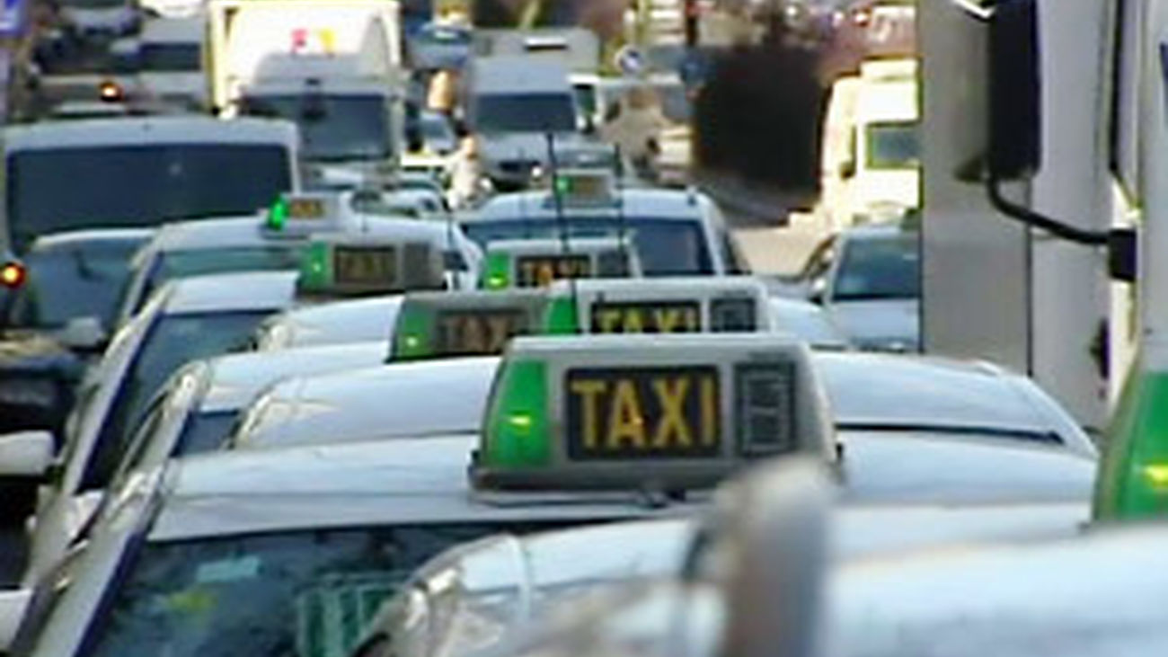 Saturación de taxis en Madrid