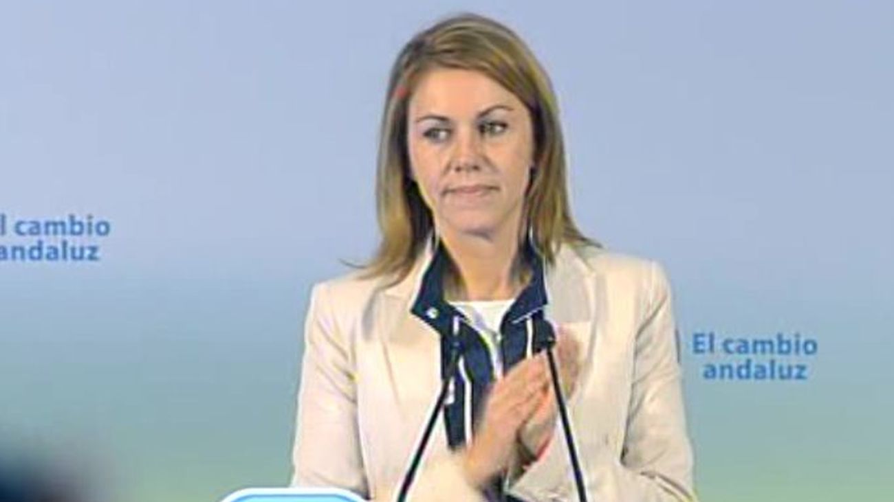 Cospedal lamenta que el PSOE convoque manifestaciones