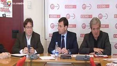 UGT y CCOO piden a Aguirre negociar los servicios mínimos del 29-M en Madrid