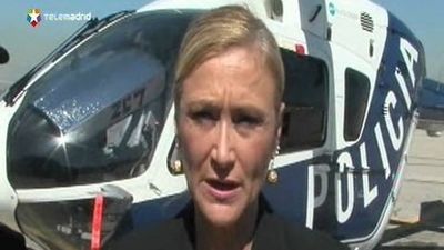 Cifuentes conoce la realidad de la Cañada Real Galiana desde el aire