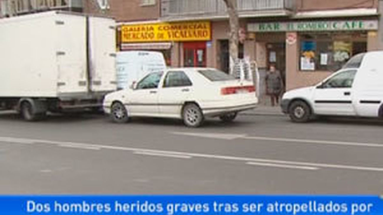 Dos taxistas atropellados en Madrid