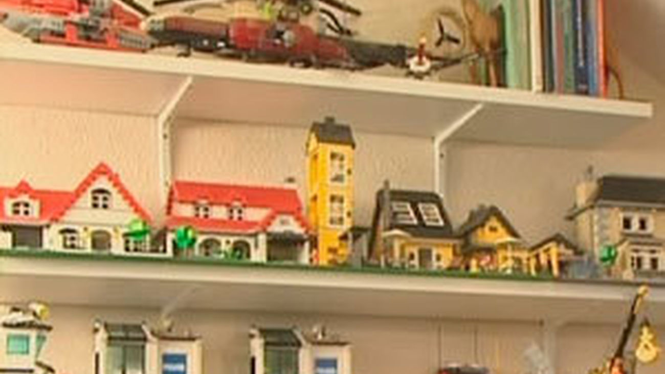 Una casa Lego a tamaño real