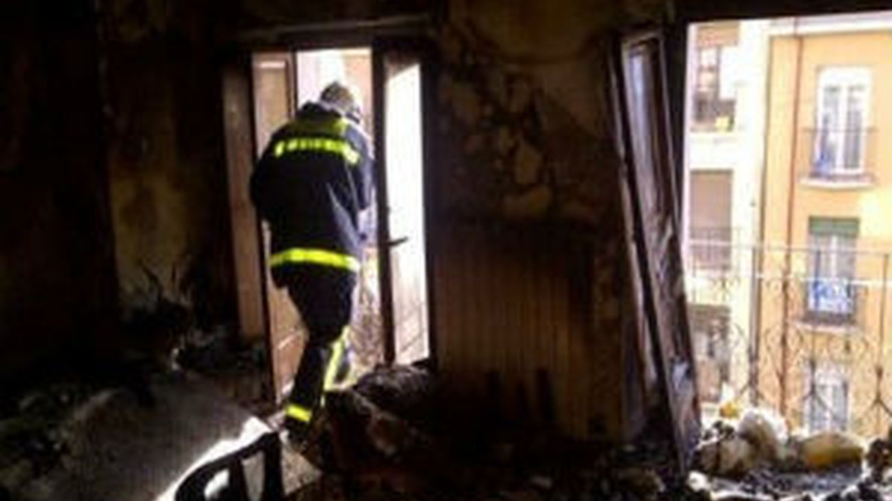 Incendio en una casa en el Retiro