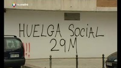 El alcalde de Alcorcón pide a los sindicatos responsabilidades por las pintadas de la huelga