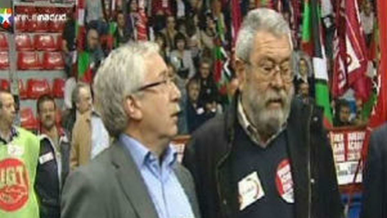 Toxo y Méndez confían en una participación masiva en la huelga general