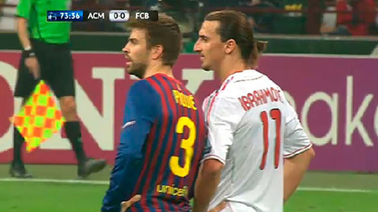 AC Milán FC. Barcleona Piqué e Ibaimovich