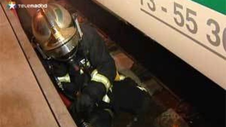 Bomberos de la Comunidad participan en un simulacro en el túnel ferroviario de Guadarrama