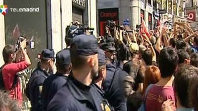La jornada de paro se saldó  con 57 detenidos en la Comunidad de Madrid
