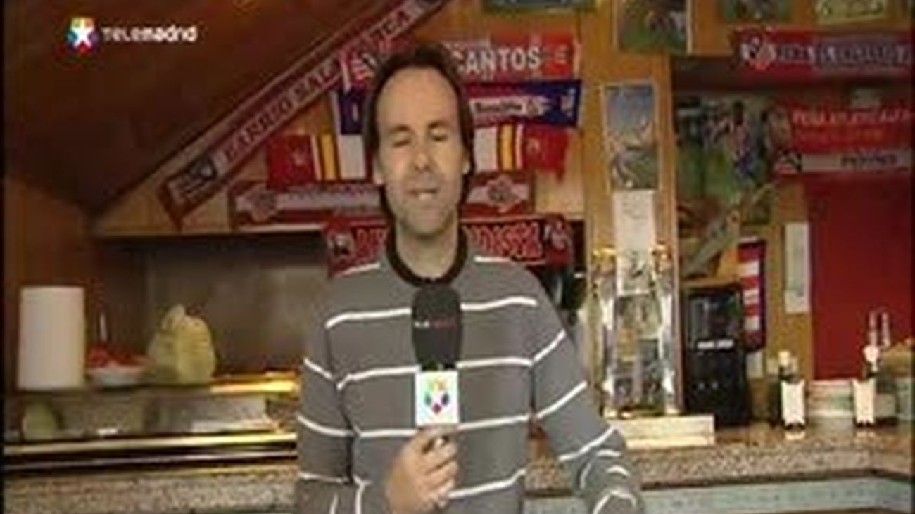 El derbi visto desde el bar 'El doblete'