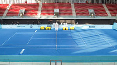 El Masters de Madrid se presenta en sociedad con la tierra azul de fondo