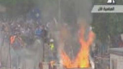 Miles de egipcios protestan junto al Palacio Presidencial