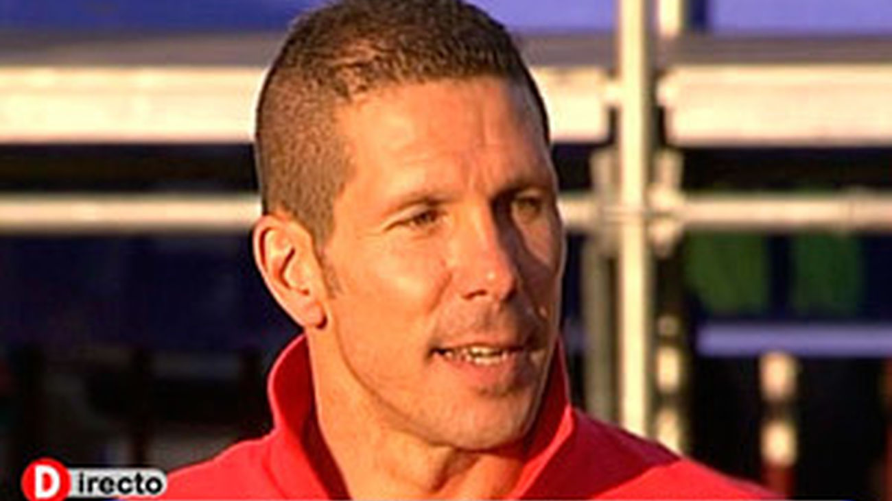 Simeone feliz en Neptuno