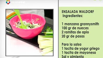 Una ensalada Waldorf en cinco minutos