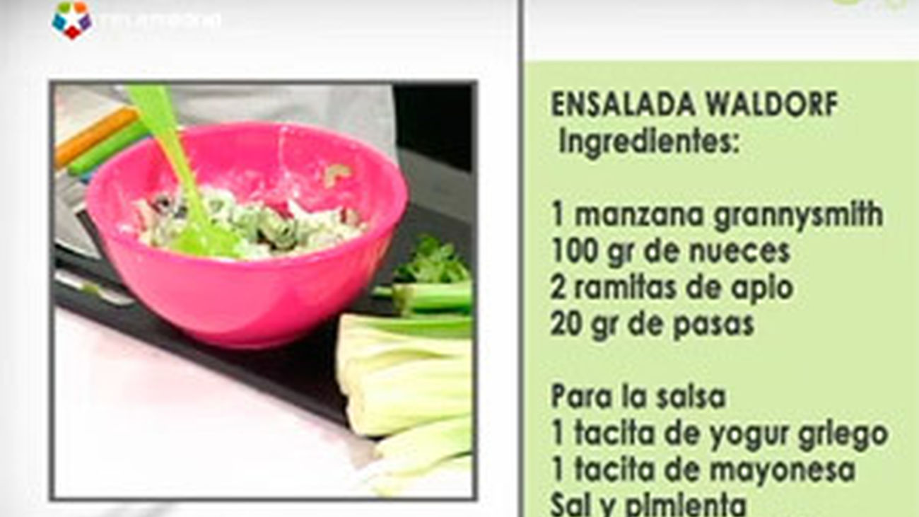 Una ensalada Waldorf en cinco minutos