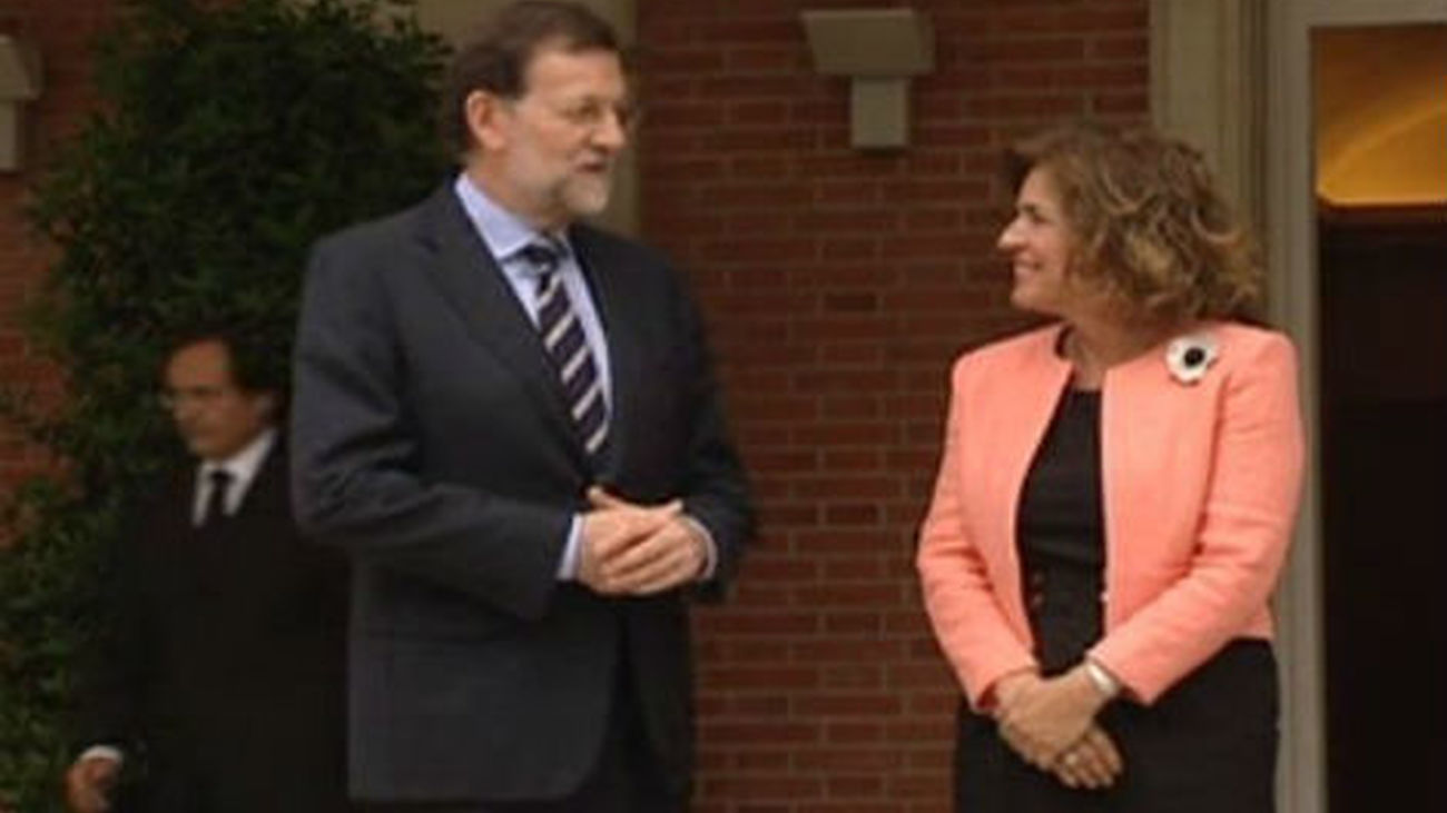 Mariano Rajoy con Ana Botella
