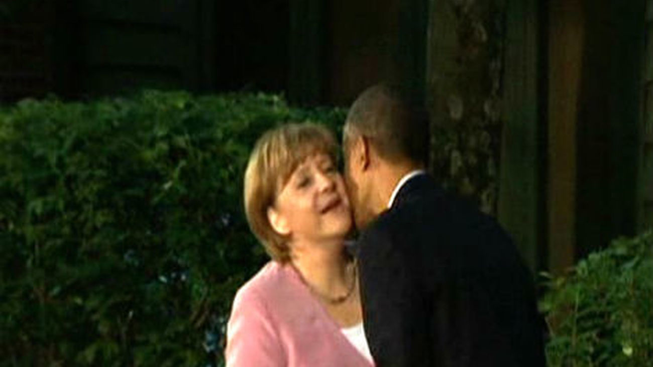 Merkel y Obama en la cumbre G8