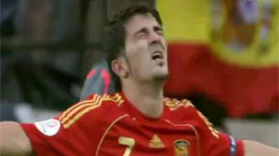España pierde el gol de su referente: el 'Guaje' Villa