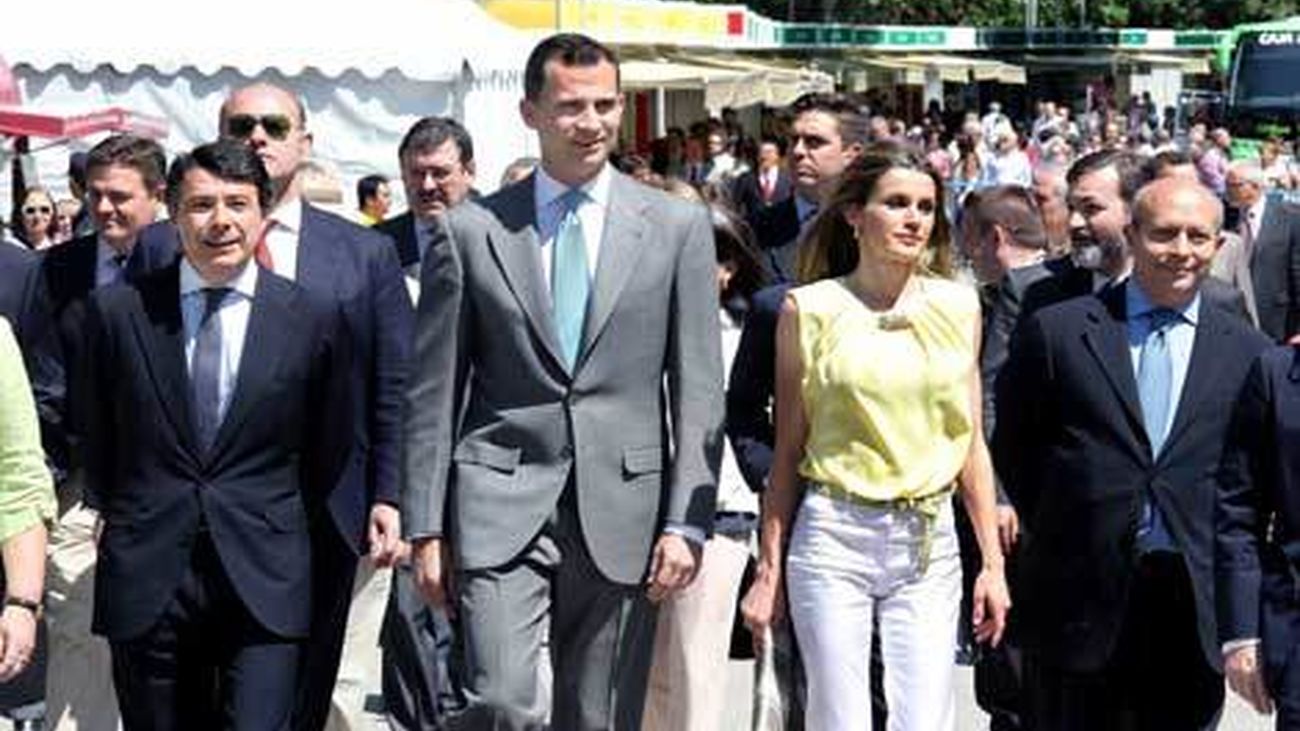 Los Príncipes de Asturias inauguran la 71ª Feria del Libro de Madrid