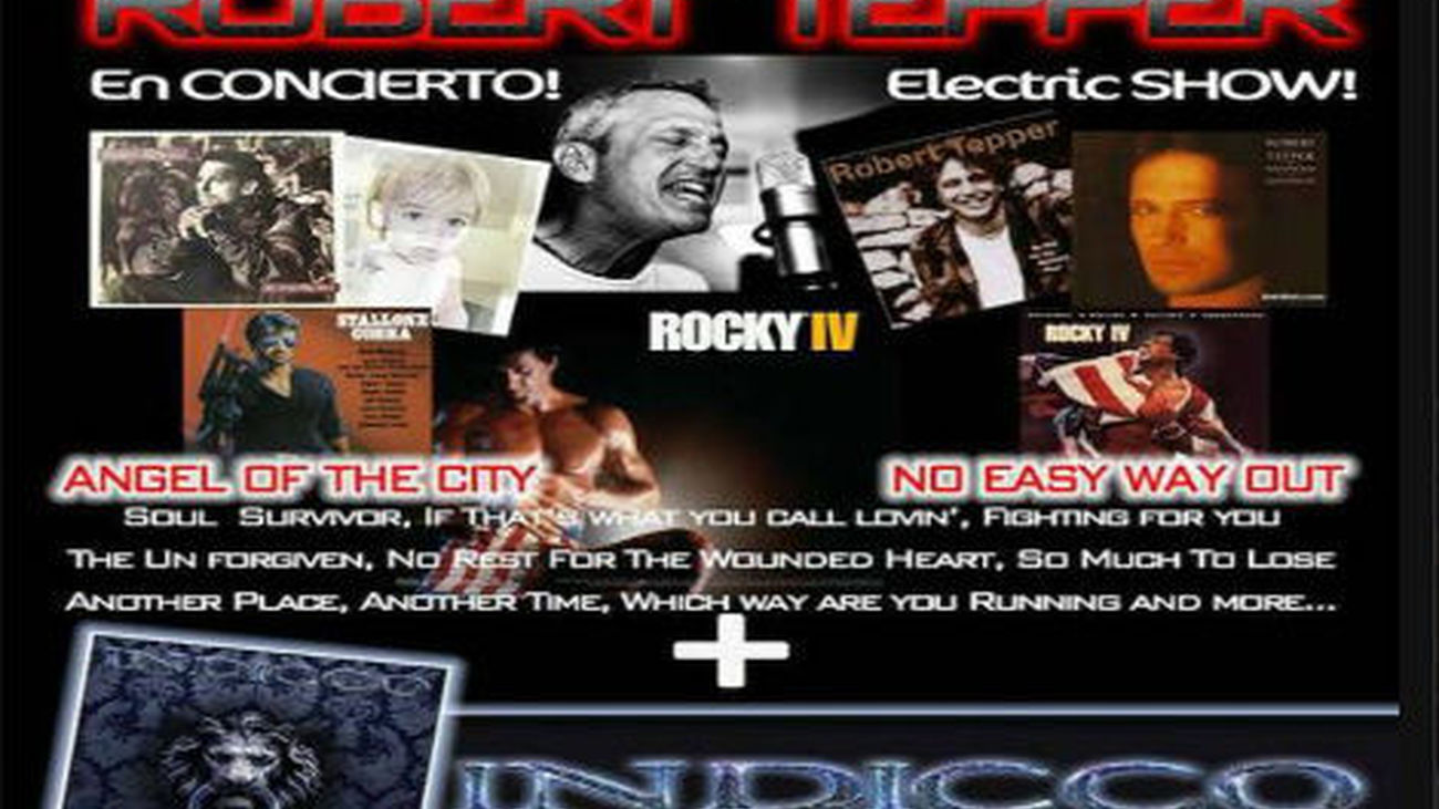 Indicco y Robert Tepper, futuro y leyenda del rock melódico, en Madrid