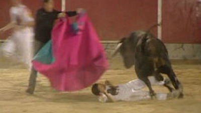Espectacular cogida en el concurso de recortes de San Fernando de Henares