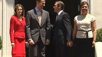 Los príncipes de Asturias se reunieron con el primer ministro de Portugal