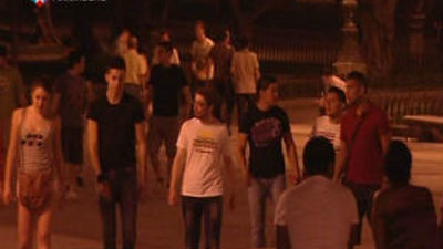 Un minuto de silencio por la noche madrileña