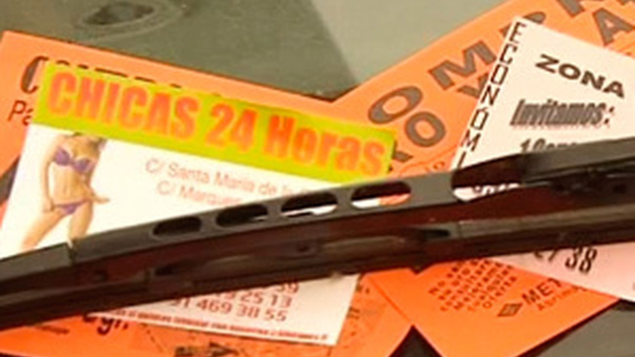 Anuncios de prostitución en el coche