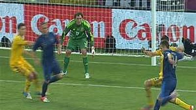 0-2 Francia se impone con autoridad a una aguerrida Ucrania
