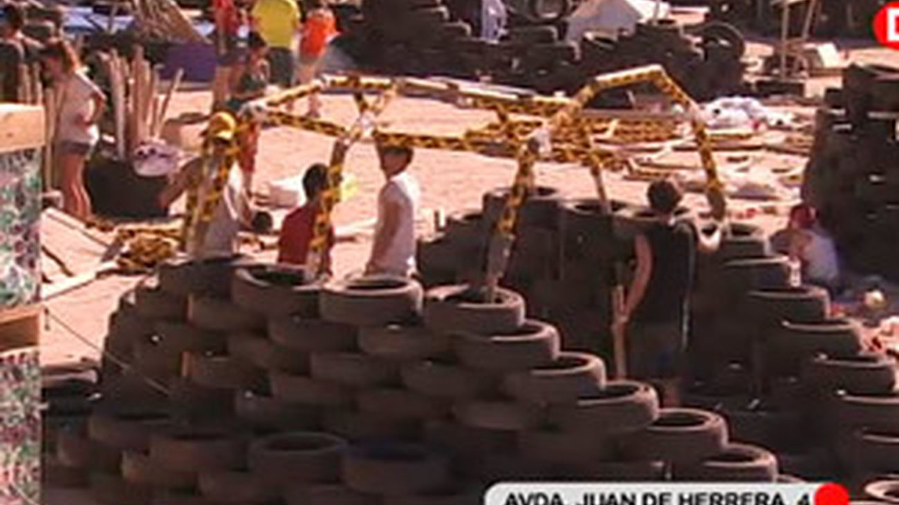 Construir una ciudad con neumáticos reciclados