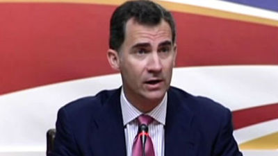 El príncipe Felipe destaca la "sólida" cooperación entre España y EEUU