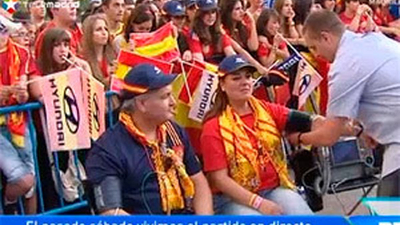 Ver un partido le siente bien al corazón