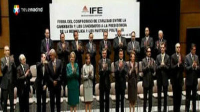 Los candidatos a las presidenciales mexicanas pactan respetar los resultados