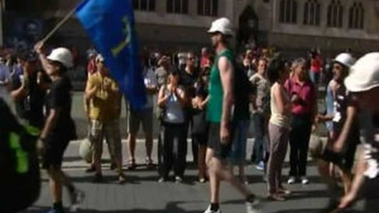 Marcha de mineros hacia Madrid