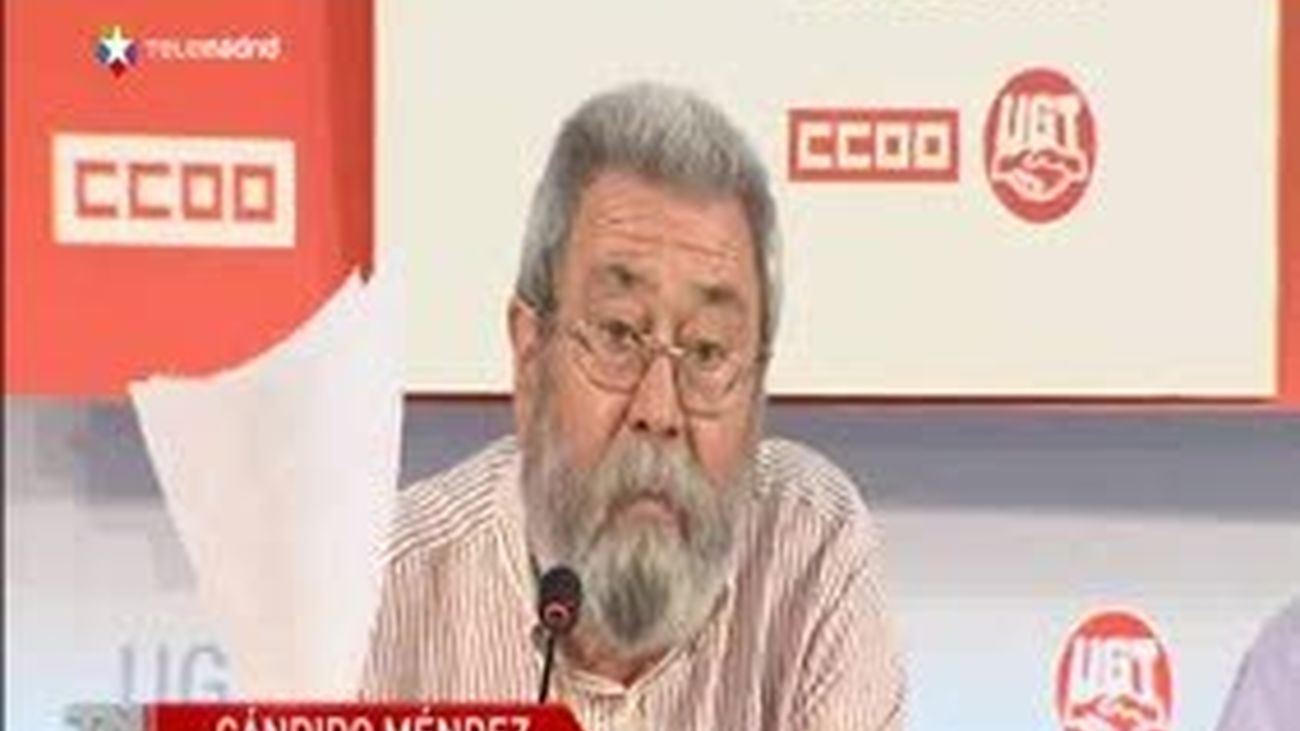 Méndez y Toxo no descartan la huelga general