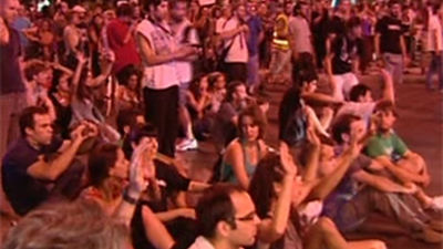 Los funcionarios ponen fin a su protesta en la Plaza de Neptuno de Madrid