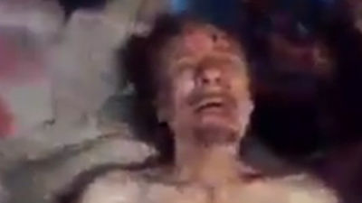 Publican nuevas imágenes del asesinato de Gadafi