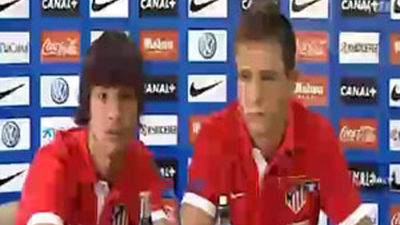 Los campeones Oliver y Saúl hacen la pretemporada con el Atlético