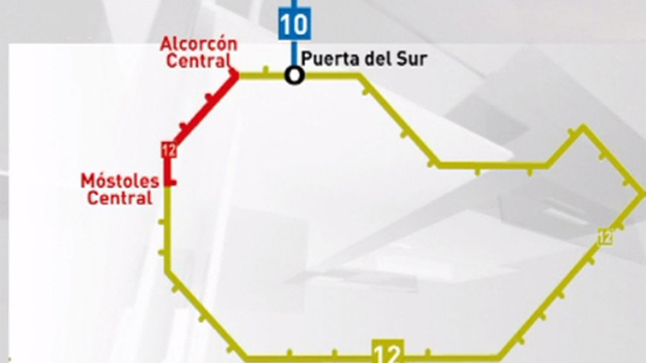 Cerrado un tramo de Metrosur