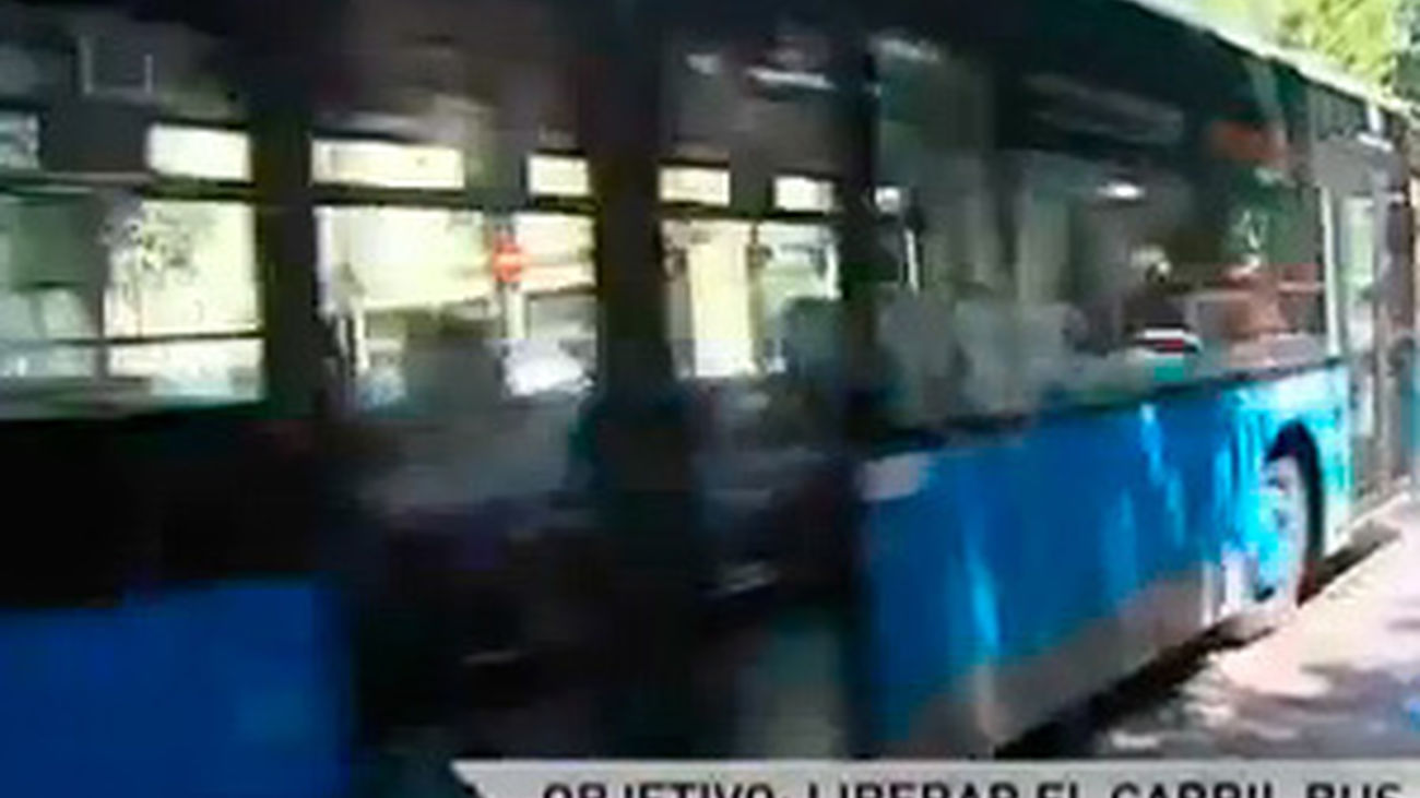 Objetivo: liberar el carril bus