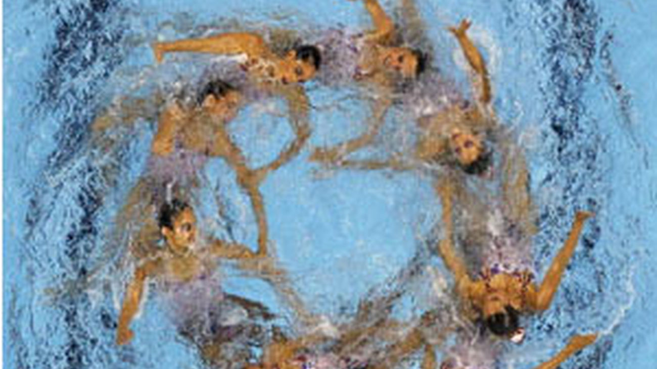 El equipo español de natación sincronizada